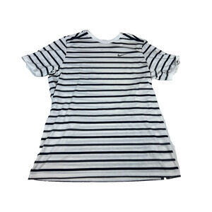 Nike Men's Large Running Dri-Fit Short Sleeve T-Shirt RN#56323 Green/White/Navy